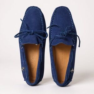 TOD’s Ferrari Gommino Blue Suede Driving Loafer
